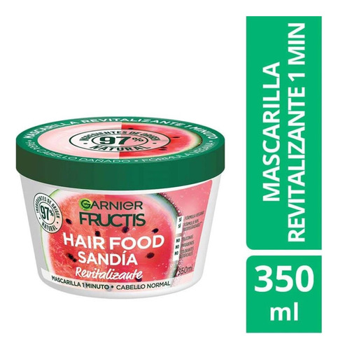 Mascarilla Garnier De Sandía Fructis Hair Food De 350ml