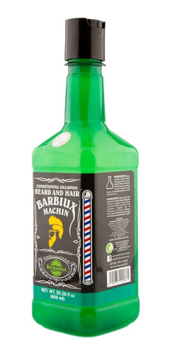 Shampoo Acondicionador Barba Cabello Barber - 600 Ml