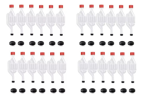 Set 24 Airlock Trampa De Aire Fermentación Cerveza Vino.