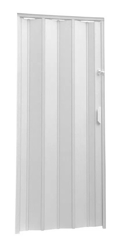 1 Porta Sanfonada Pvc 0,72cm E 1 De0,84cm Branco Gelo 2,10m 