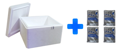 Caja Conservadora De Telgopor + Gel  Medidas: 43 X 36 X 28 