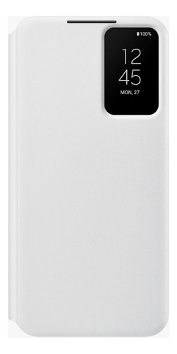 Funda Cover Samsung Galaxy Smart Clear View Cover Blanco Para Samsung Galaxy S22 Plus