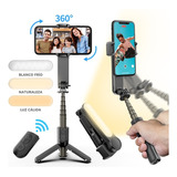 Axnen Led Gimbal Stabilizer Selfie Stick Para Smartphone