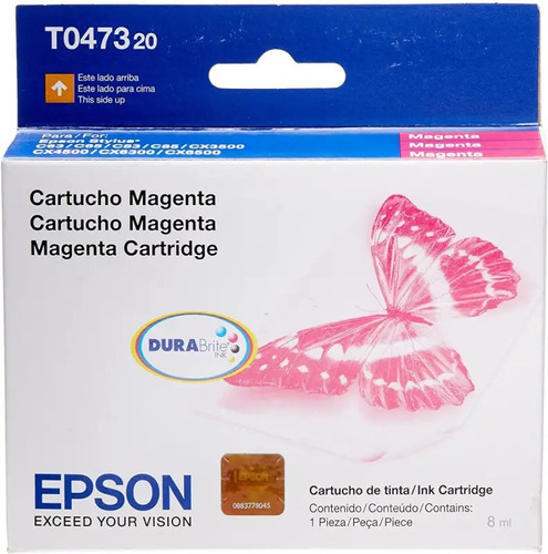 Cartucho Epson Original T47 Magenta C 63 65 83 85 6300 6500