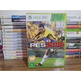 Jogo De Futebol Pes 2018 Xbox 360 Original Mídia Em Portuguê