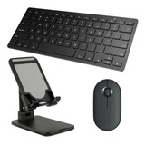 Teclado + Mouse E Suporte Para Samsung E Para Xiaomi Tablets