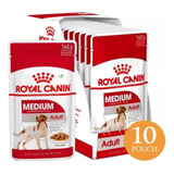 Alimento Humedo Pouch Royal Canin Medium Adulto 10un. 