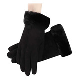 Peluche De Invierno Para Mujer N Gloves, Engrosado, Abrigos,