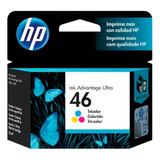 Cartucho Hp 46 Original Cz638al Color  Ultra 2529 | 4729