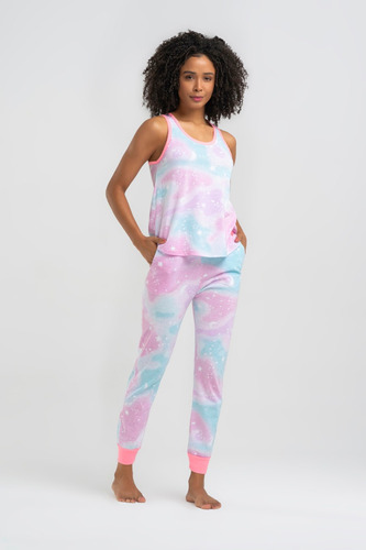 Pijama Musculosa Y Babucha  Sky Twistter  Promesse