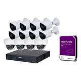 Kit Nvr 8mp 16 Canales, 4 Cam Ip Domo, 8 Cam Ip Bullet, 3tb