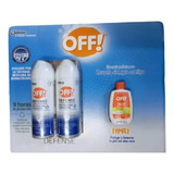 Repelente De Insectos Off Defense 2 + 1 Crema 