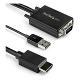 Cable Vga A Hdmi 6ft Con Audio Usb Y Alimentación -