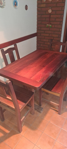 Vendo Mesa De Algarrobo Con Sillas