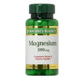 Suplemento De Magnesio 500 Mg Nature´s Bounty 100 Pzas