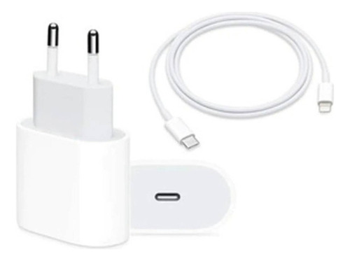 Cargador Carga Rápida 20w + Cable Usb-c A Lightning iPhone