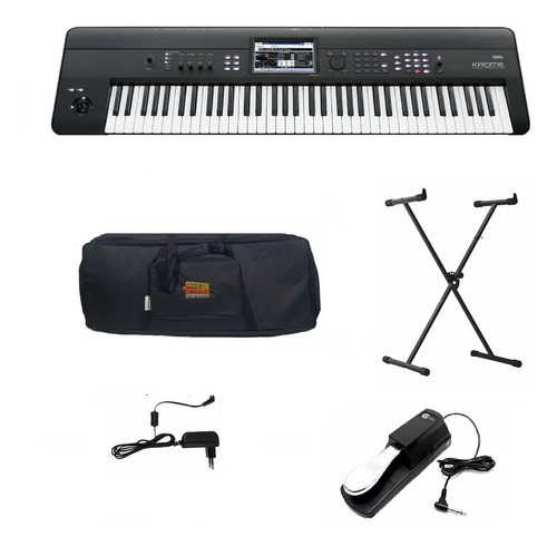 Kit Platinum Teclado Sintetizador Korg Krome 73