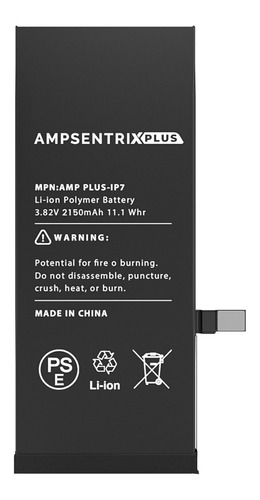 Bateria Ampsentrix Para iPhone 7 7g Extra Capacidad 2200 Mah