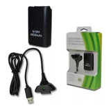 Kit Carga Y Juega Para Control Xbox 360 Pila Bateria Y Cable