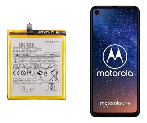 Batería Compatible Con Motorola One Action  Kr40 De 3500mah