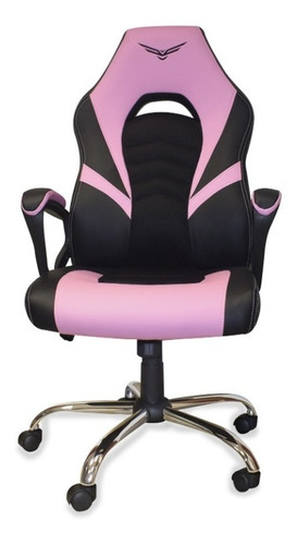 Silla Gamer Naceb Na-0935rs Titan Rosa Metalica Reforzad /v