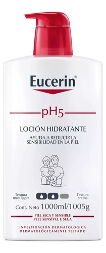 Crema Para Cuerpo Eucerin Ph5 Loción Hidratante De 1000 Ml