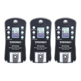 Kit 3 Disparadores Yongnuo Rf605 Para Flash Para Nikon