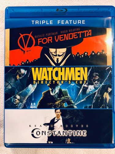 V For Vendetta, Watchmen, Constantine Bluray