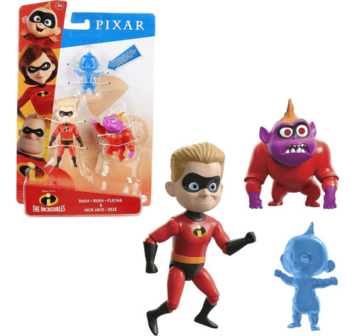 Los Increíbles Figuras Dash Y Jack-jack Disney Pixar