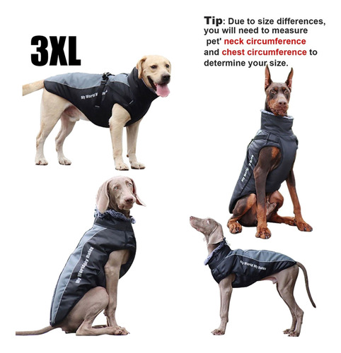 Chaleco Chamarra Impermeable Para Perros Medianos Y Grandes