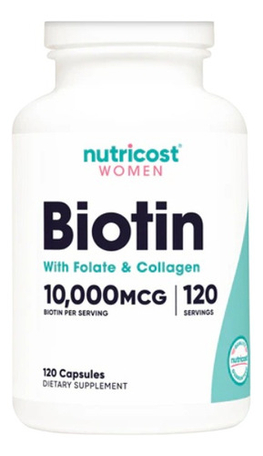 Biotin Folate Colageno 10000mcg - Unidad a $926