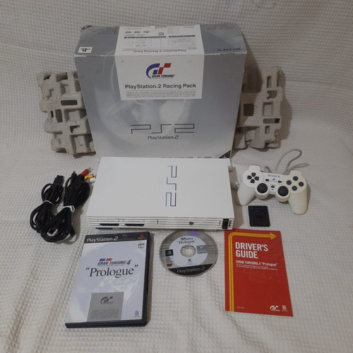 Playstation 2 Fat Scph 55000 Caixa Gran Turismo Serial Bate