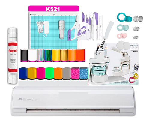  Plotter De Corte Silhouette Cameo 5 + Button Press K521