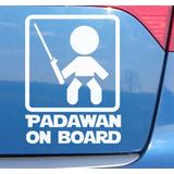 Pegatina Para Coche Padawan Niño 2 Piezas