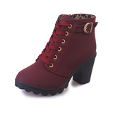 Botas Cortas Con Cordones Martin Boots Para Mujer