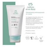 Desodorante En Crema Erva Doce Natura 80 Gr Evita Manchas