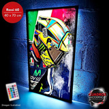 Cuadros Valentino Rossi Moto Gp Led Rgb 50x100