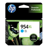 Cartucho De Tinta Hp 954xl Cian Original L0s62al