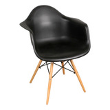 Silla De Comedor Makom Sillón Eames, Estructura Color Negro, 1 Unidad