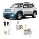 Lampadas Led Jeep Renegade 2016 A 2021 H11 H4 20000lm