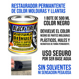 Restaurador Permanente Molduras Y Llantas Black Tire 500 Ml