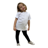 Remera Niños Escolar Blanca Algodón Lisa Talle 4 Al 16