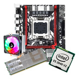 Kit Gamer Placa Mãe X79 Red 4b + 16gb Intel Xeon E5 2640 V2 