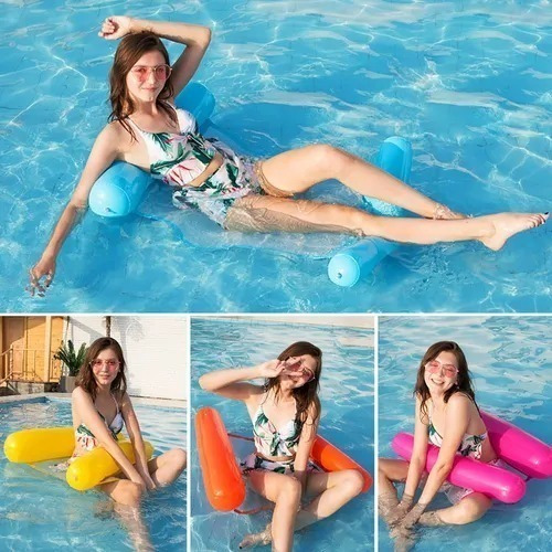 Alfombra De Piscina Plegable De Verano Con Cabecera 