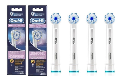Refil Sensi Ultrafino Para Escova Eletrica Oral-b C/ 4 Un