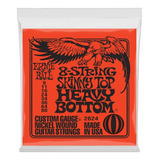 Encordoamento Guitarra 8 Cordas 09 Ernie Ball Heavy B. 2624