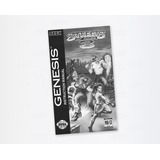Streets Of Rage 3 Sega Genesis Manual De Instrucciones Cust