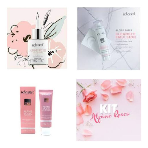 Idraet Kit Celulas Madre De Rosa Alpina Cuidado Facial X3