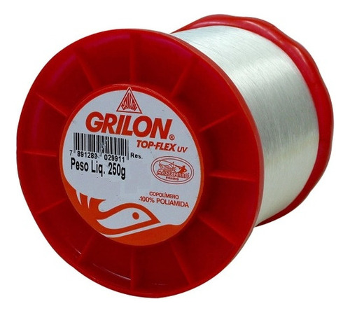 Linha De Pesca Grilon Grilon 250 Gramas Branco8 Unidades