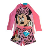 Conjunto Infantil - Remera Uv - Minnie - Disney